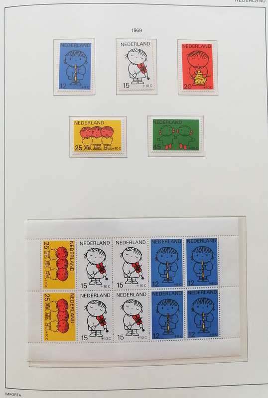 Netherlands 1870 to 1988 nice collection in Importa Pre printed pages album with box
