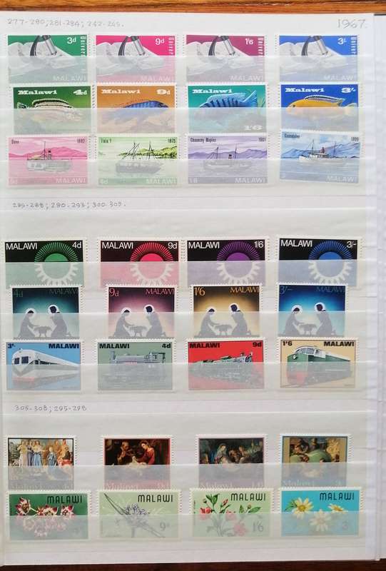 Lovely Malawi 1964 to 1994 Mint/MNH collection in 16 pg/32 side stockbook - Good CV Collection