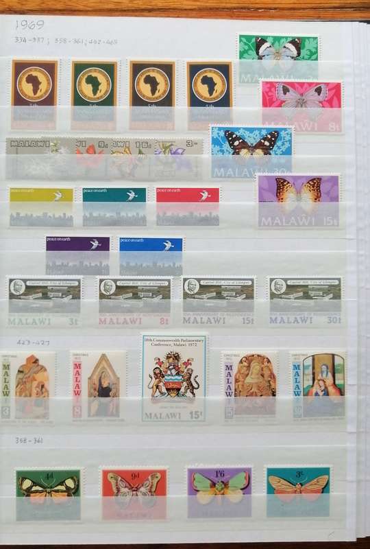 Lovely Malawi 1964 to 1994 Mint/MNH collection in 16 pg/32 side stockbook - Good CV Collection