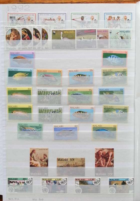 Lovely Malawi 1964 to 1994 Mint/MNH collection in 16 pg/32 side stockbook - Good CV Collection