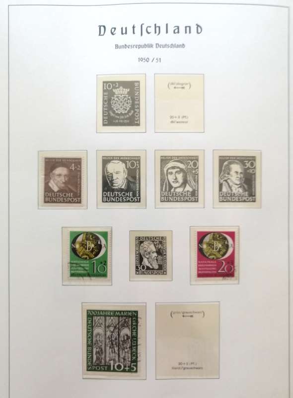 Fantastic High Value Bundesrepublik collection in lighthouse binder - Almost complete