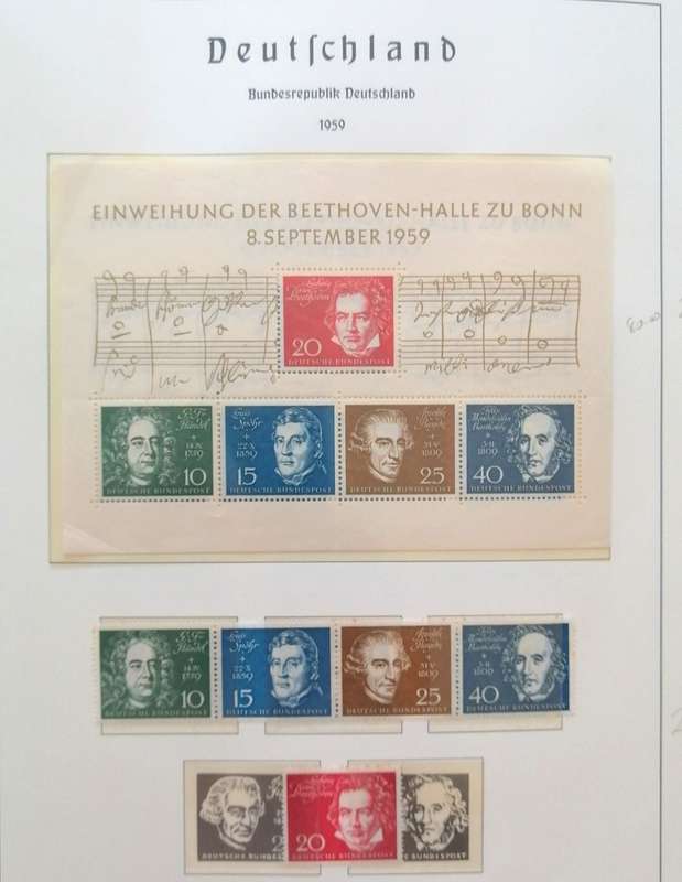 Fantastic High Value Bundesrepublik collection in lighthouse binder - Almost complete