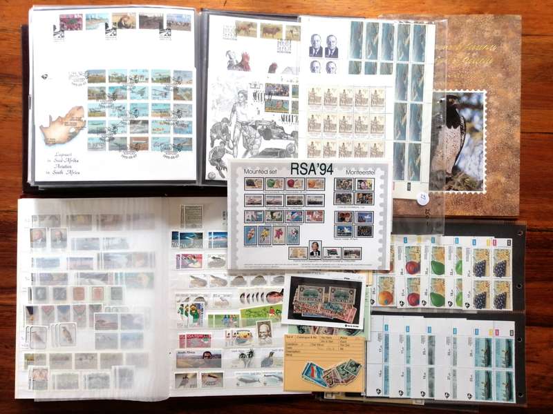 RSA Bargain Bundle - Stockbook with mint stamps , covers album , sheets & odds