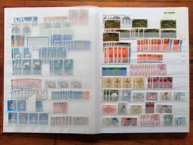 RSA Bargain Bundle - Stockbook with mint stamps , covers album , sheets & odds