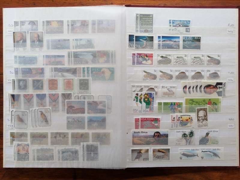 RSA Bargain Bundle - Stockbook with mint stamps , covers album , sheets & odds