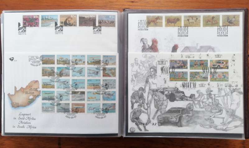 RSA Bargain Bundle - Stockbook with mint stamps , covers album , sheets & odds