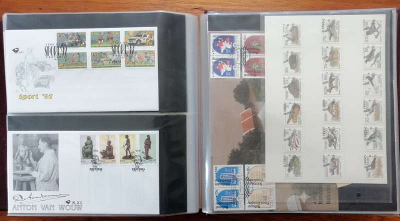 RSA Bargain Bundle - Stockbook with mint stamps , covers album , sheets & odds