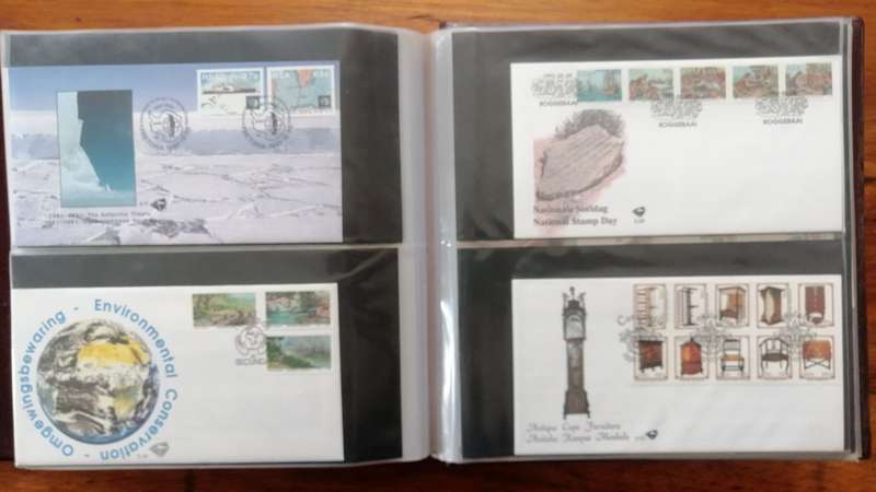 RSA Bargain Bundle - Stockbook with mint stamps , covers album , sheets & odds