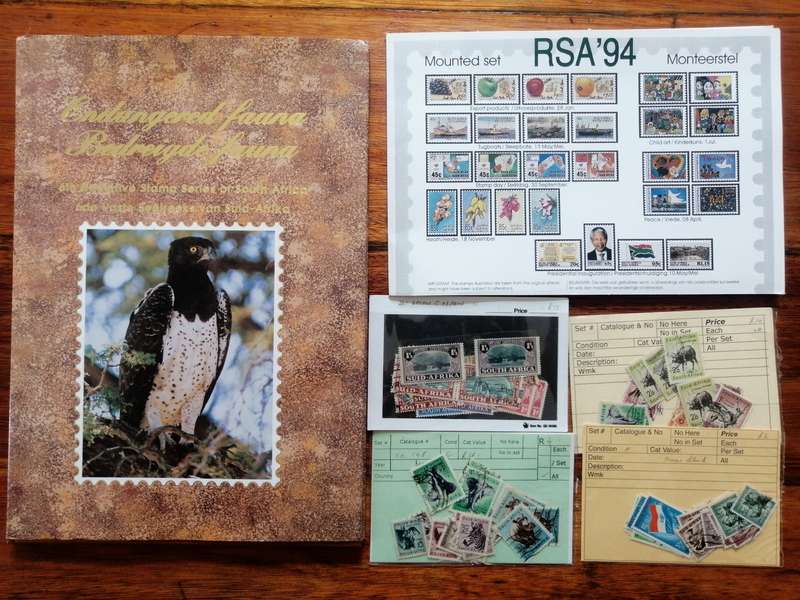 RSA Bargain Bundle - Stockbook with mint stamps , covers album , sheets & odds
