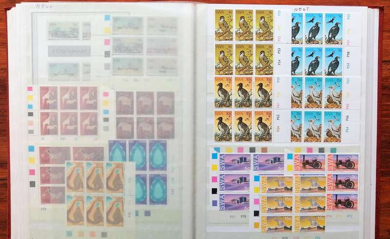 Large SWA collection in 30 pg/60 side good nick stockbook incl birds, definitives etc