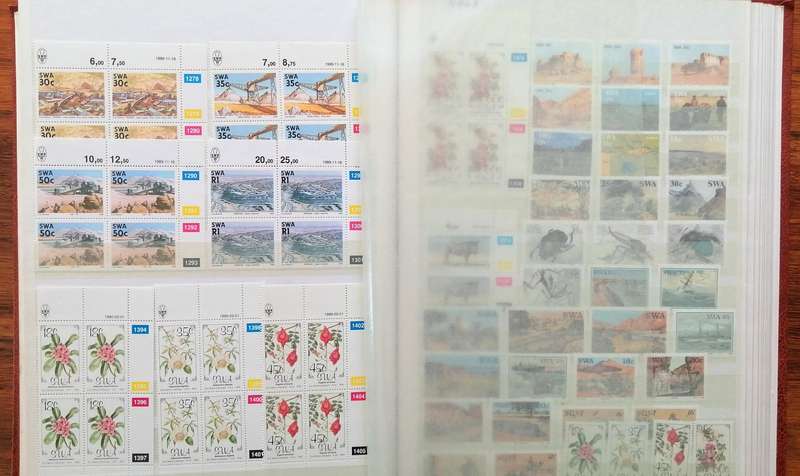 Large SWA collection in 30 pg/60 side good nick stockbook incl birds, definitives etc