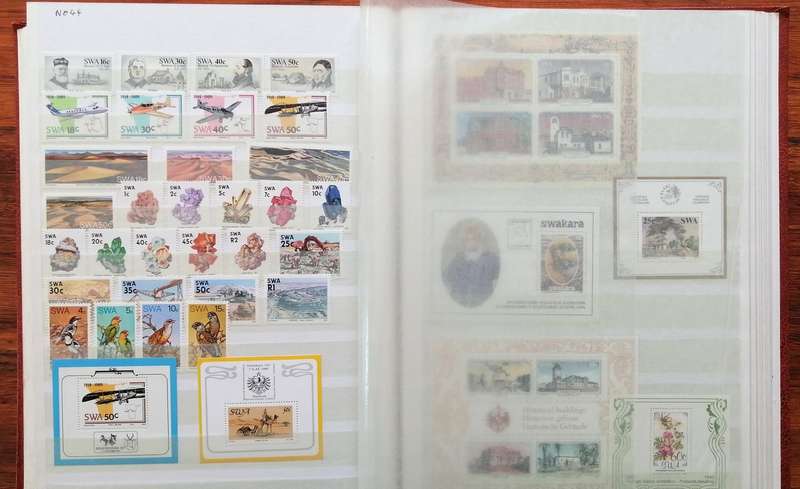 Large SWA collection in 30 pg/60 side good nick stockbook incl birds, definitives etc