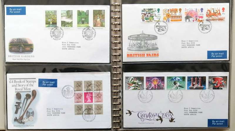 G.B. 1980s 107 x fresh covers in binder album - Fresh condition
