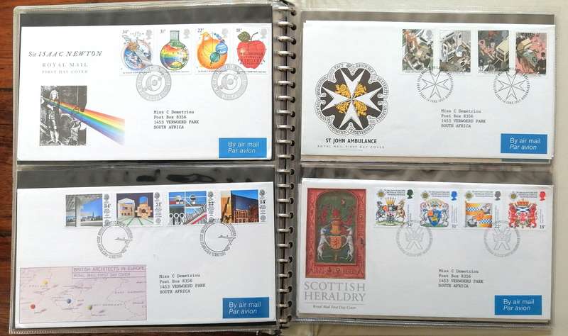 G.B. 1980s 107 x fresh covers in binder album - Fresh condition