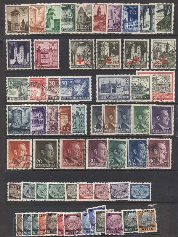 German General Government 1940/41 Used sets - Good CV