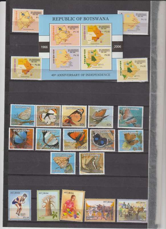 Botswana 2000 -2013 MUH** Stamps, mini sheets CV +/- R 5000.00 see 12 scans