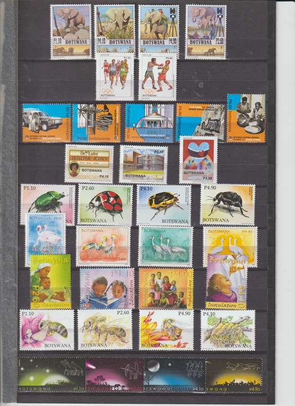 Botswana 2000 -2013 MUH** Stamps, mini sheets CV +/- R 5000.00 see 12 scans