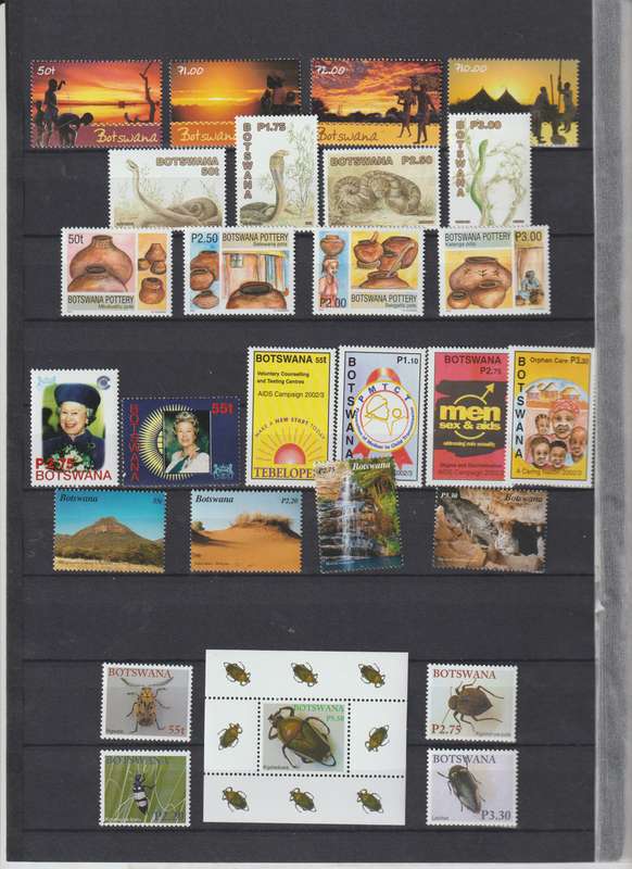 Botswana 2000 -2013 MUH** Stamps, mini sheets CV +/- R 5000.00 see 12 scans