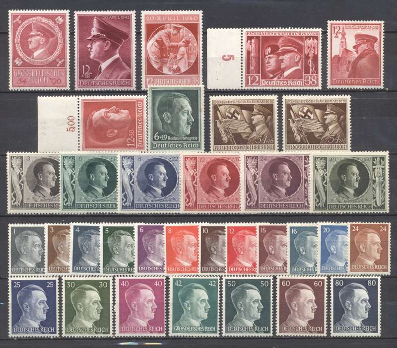 German Reich Hitlers Fresh MLH/MNH selection