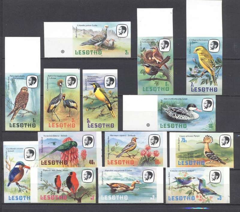 LESOTHO 1982 SET OF 14 IMPERFORATE 'PROOFS'. SG500/13 - Superb Condition