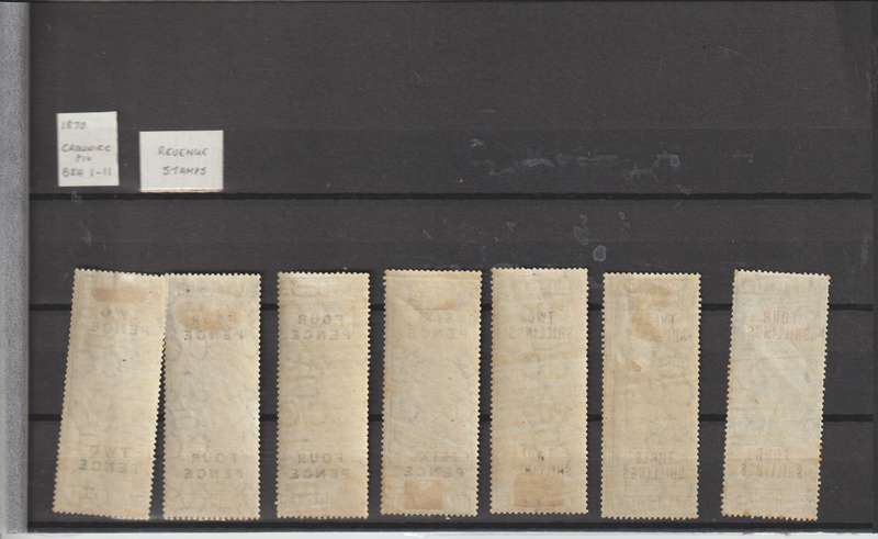 Antigua 1870 Revenue Stamp Selection. Good CV !!!