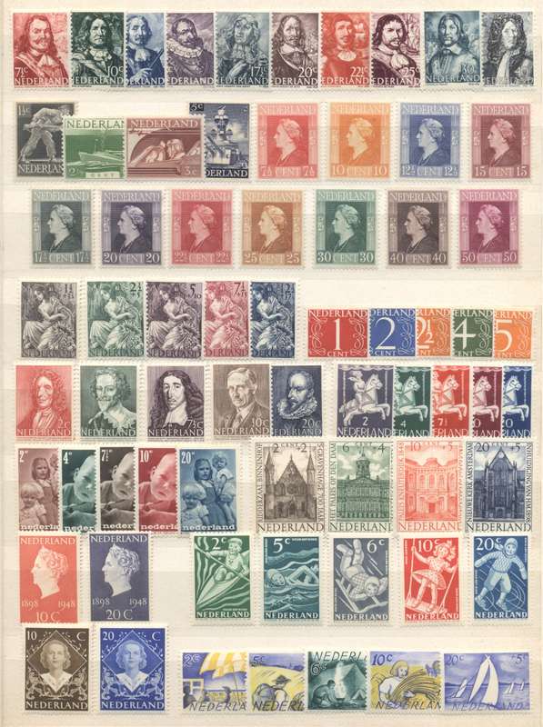 Netherlands 1940s to 70s Fresh MLH/MNH selection of sets - see 2 scans