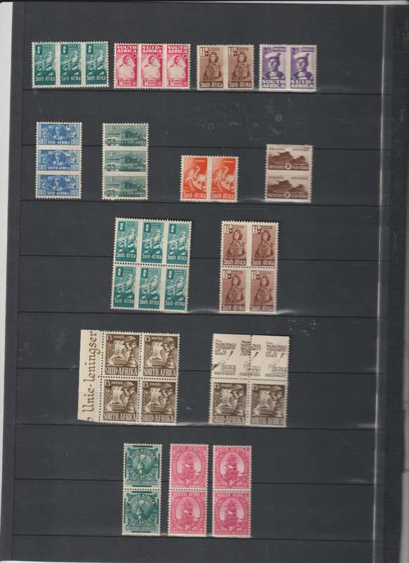 Union of South Africa 1941 - 1943 Large Wars, Small Wars, etc MLH CV +/- R 3000.00 see 2 scans