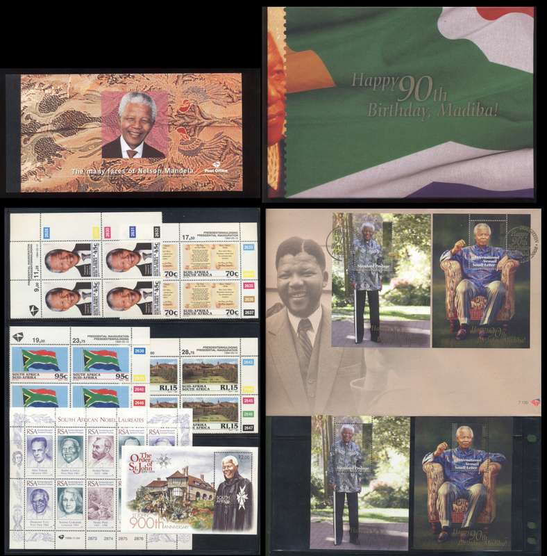 RSA Mandela Bundle - Sheetlets , Mint booklets & cover