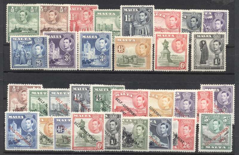 Malta KGVI Both Sets Selection Fine Mint MLH
