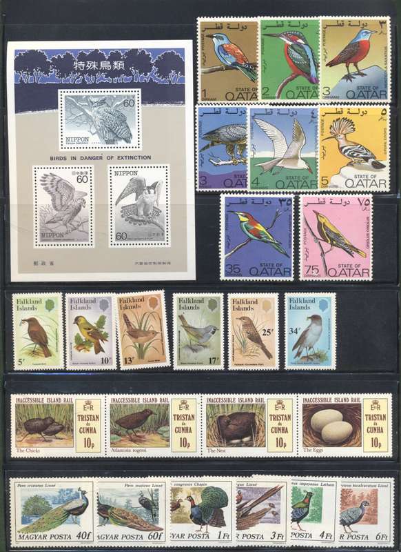 We have plenty birds sets closing tonight !Lovely Birds of sets  - all superb unmounted - see 2 scan