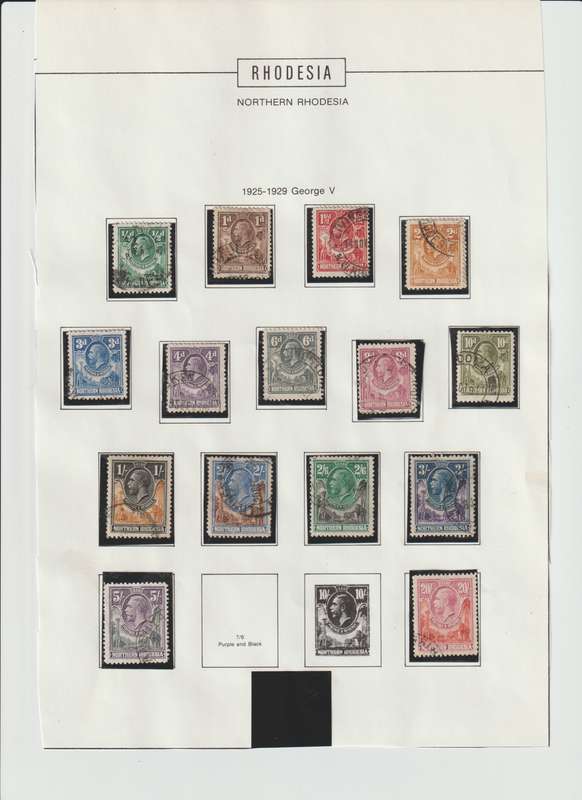 1925 -1963 Northern Rhodesia, mounted mint /used comprehensive selection. (See Scans !)