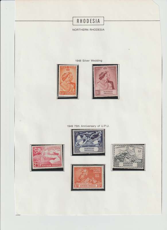 1925 -1963 Northern Rhodesia, mounted mint /used comprehensive selection. (See Scans !)