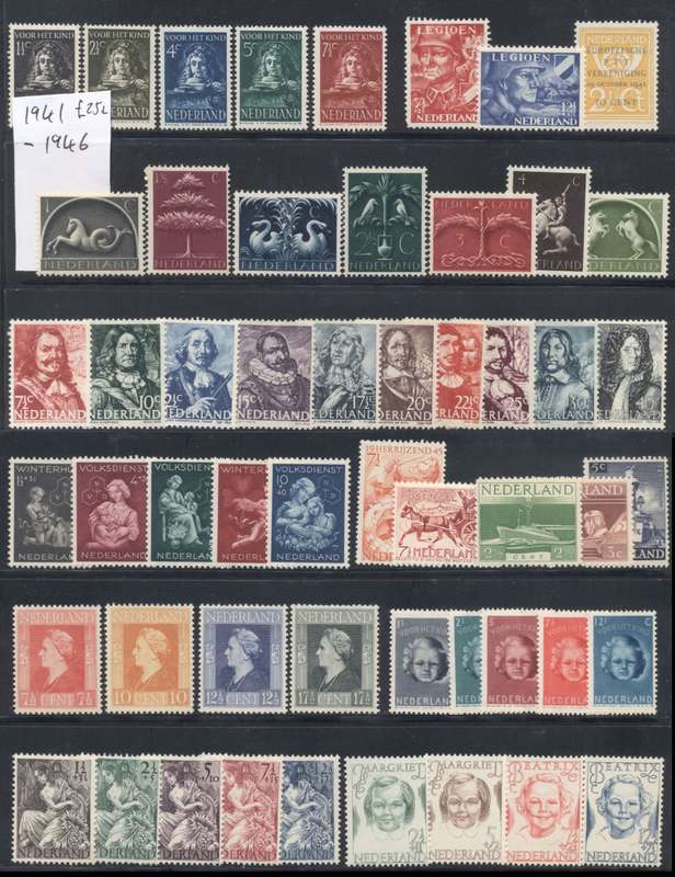Netherlands 1941 to 1946 Selection of sets & part sets - Fill some Gaps ! Fresh MLH