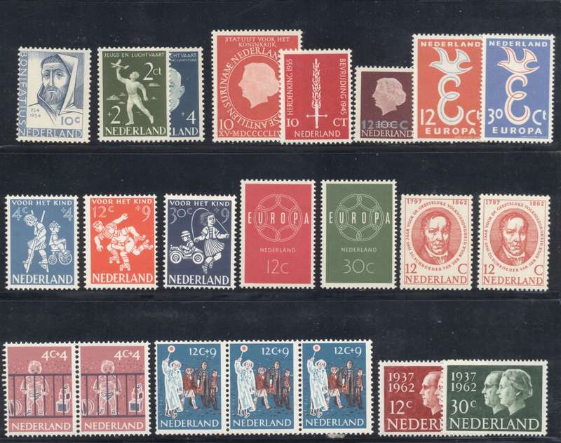 Netherlands 1949 to 1962 Selection  - Fill some Gaps ! Fresh MLH/MNH - CV 100 Pounds +