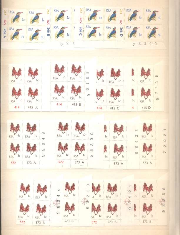 RSA 1st Definitives Various printings collection in 16 pg/ 32 side Pronto Controls album