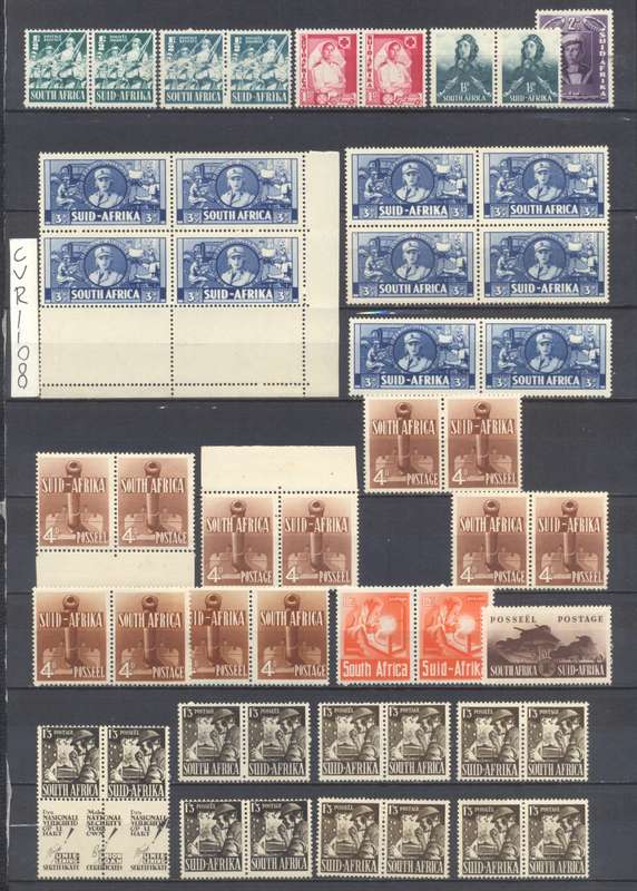 1941-42 Large Format War Effort Selection in Unmounted & used - CV R 11 000 !!