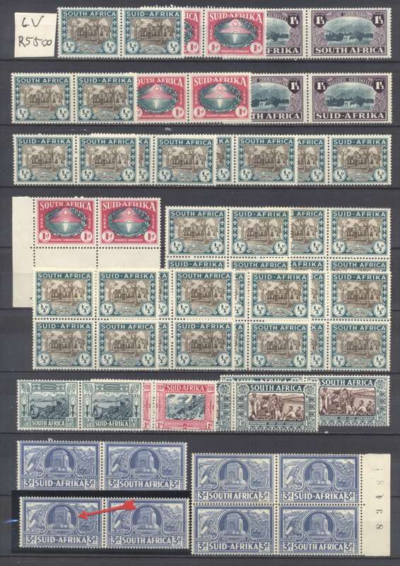 Union 1938/39 Voortrekker & Hugenotes selection - Superb Unmounted - CV 5500+