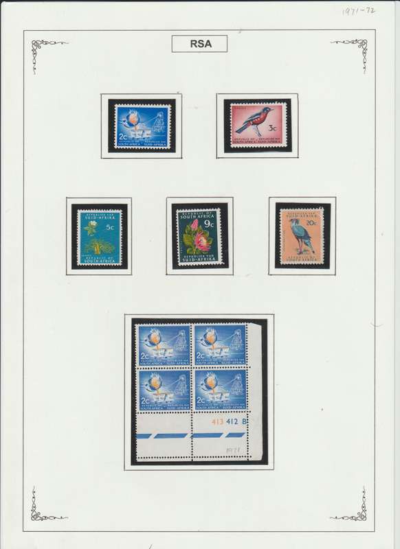 RSA 1961 - 1974 Singles, Control Blocks, Varieties, Printing errors. High CV. See Scans.