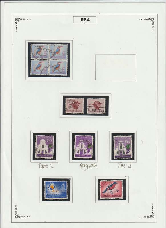 RSA 1961 - 1974 Singles, Control Blocks, Varieties, Printing errors. High CV. See Scans.