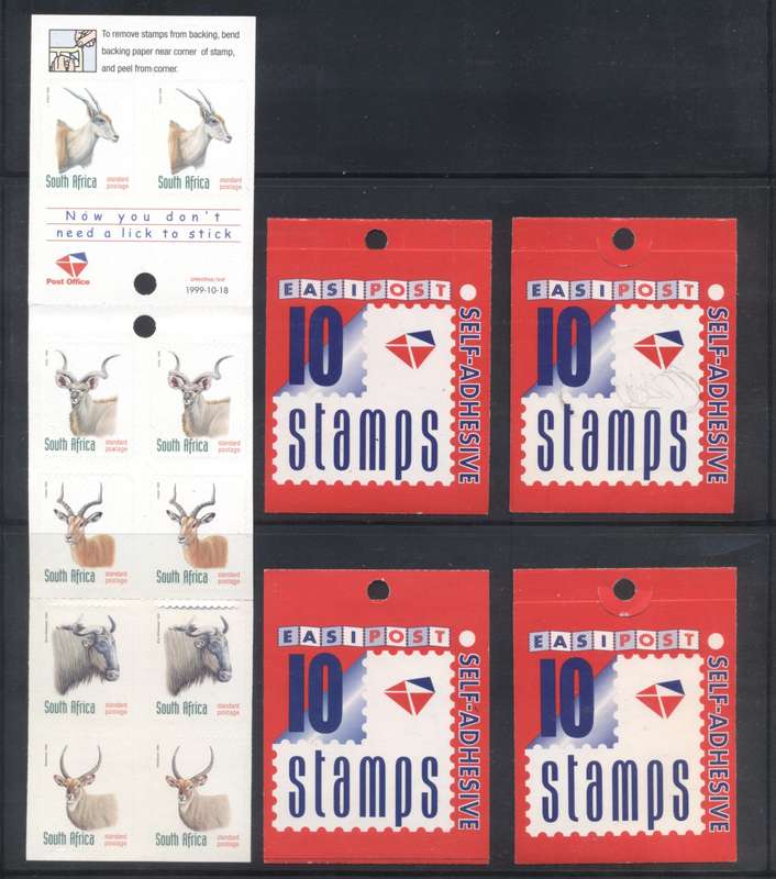 RSA 1998 Booklet No 34 x 5 Self adhesive - Mint & Complete