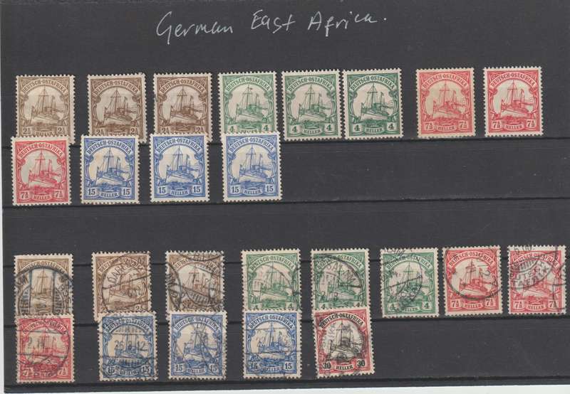 German Colonies & post office selection. See Scans.