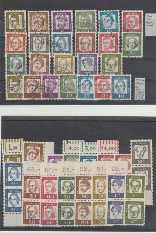 1961 - 1975 Deutsch Bundersrepublik .Great Selection, See Scans.