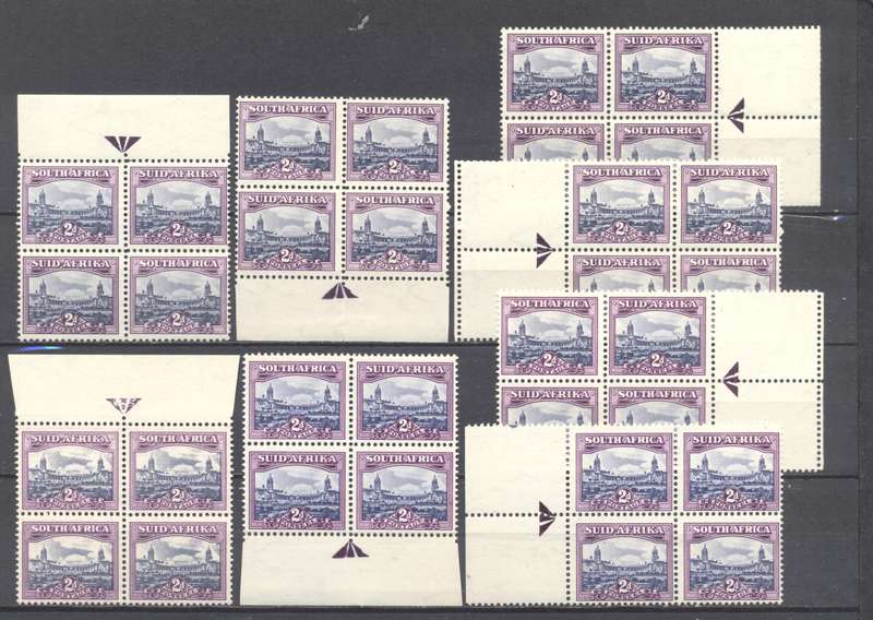 1950 CC133 All 4 corner blocks sets x 2 - superb