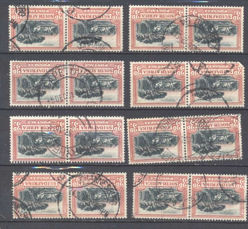 1930 CC 45a 3d Roto Inverted WMK Used Pairs x 8 - CV R 4800