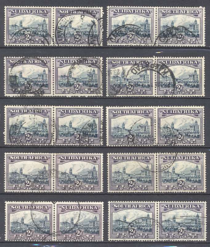 1930 CC44c 2d Roto Blue x 10 used pairs - CV R 6000 !
