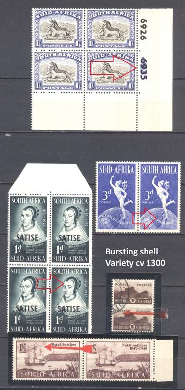 Lovely Selection of Union Varieties & Flaws - Mostly MLH/Unmounted - see scans