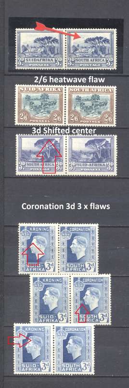 Lovely Selection of Union Varieties & Flaws - Mostly MLH/Unmounted - see scans