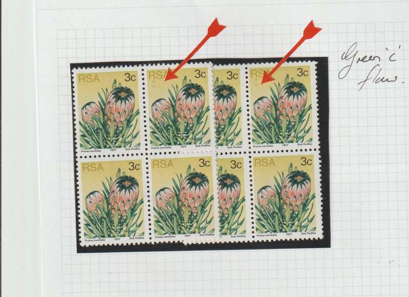 RSA 1977 3RD Definitive issue, Singles, Varieties. See Scans!!!
