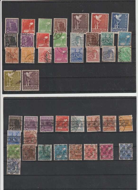 Germany 1947 - 1948 Selection of 4 stock cards. Good Value !!!