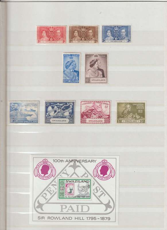 Swaziland 1948 -1983 Selection stamps, blocks, Mini sheets. High CV. See Scans !!!